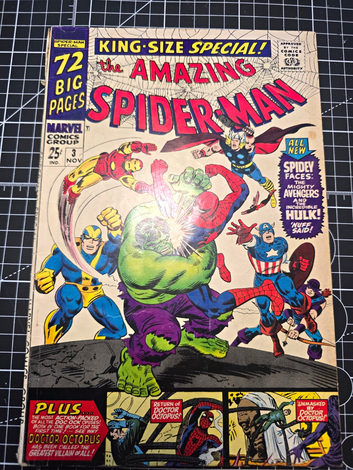 Marvel The Amazing Spider-Man Annual #3 (1968) Stan Lee Romita - VG