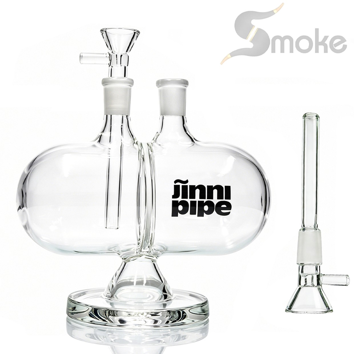 Gravity Bong 7.5in Glass Water Pipes Smoking Bubbler Perc Bongs Hookah Down Stem