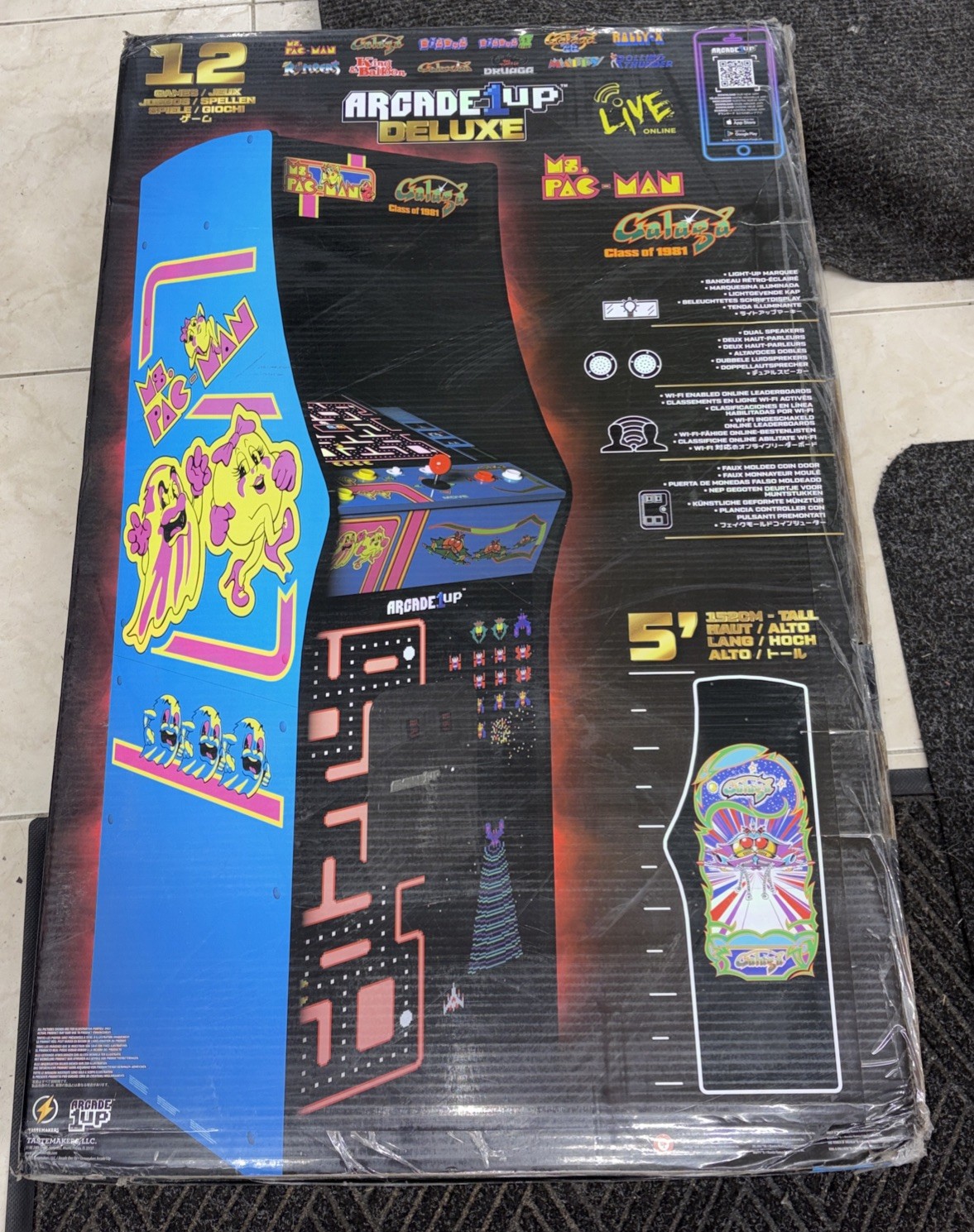Arcade1Up Ms. Pac-Man Class of '81 Deluxe Arcade Machine w/ 12 Games