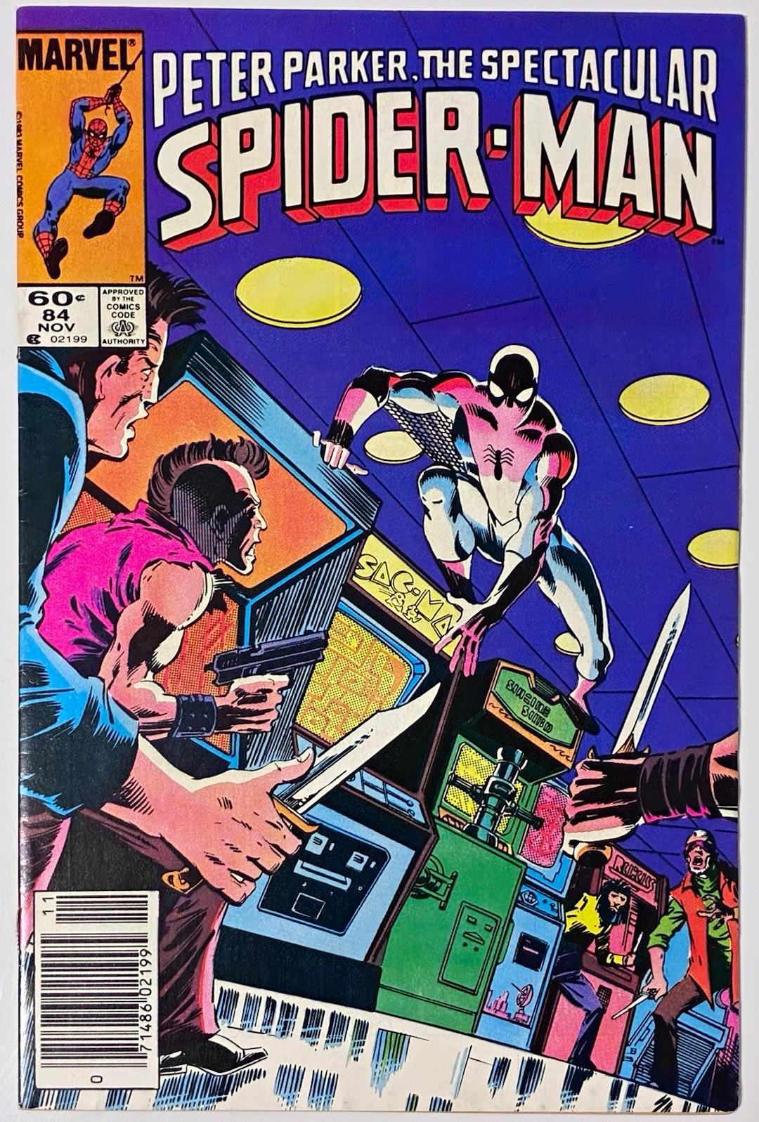Buy 2 Get 2 Free (CHECK PROMO) Spectacular Spiderman #84 1983 (FN/VF) Newsstand