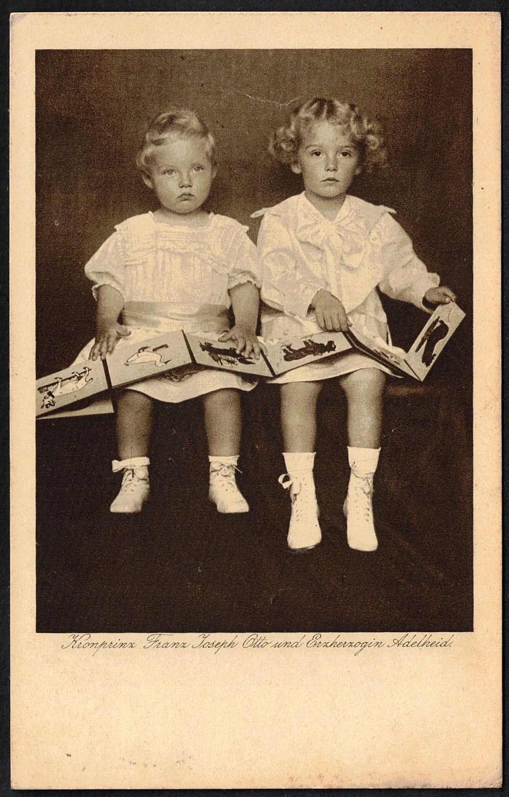 KUK Austria 1918 Map Crown Prince Otto and Archduchess Adelheid