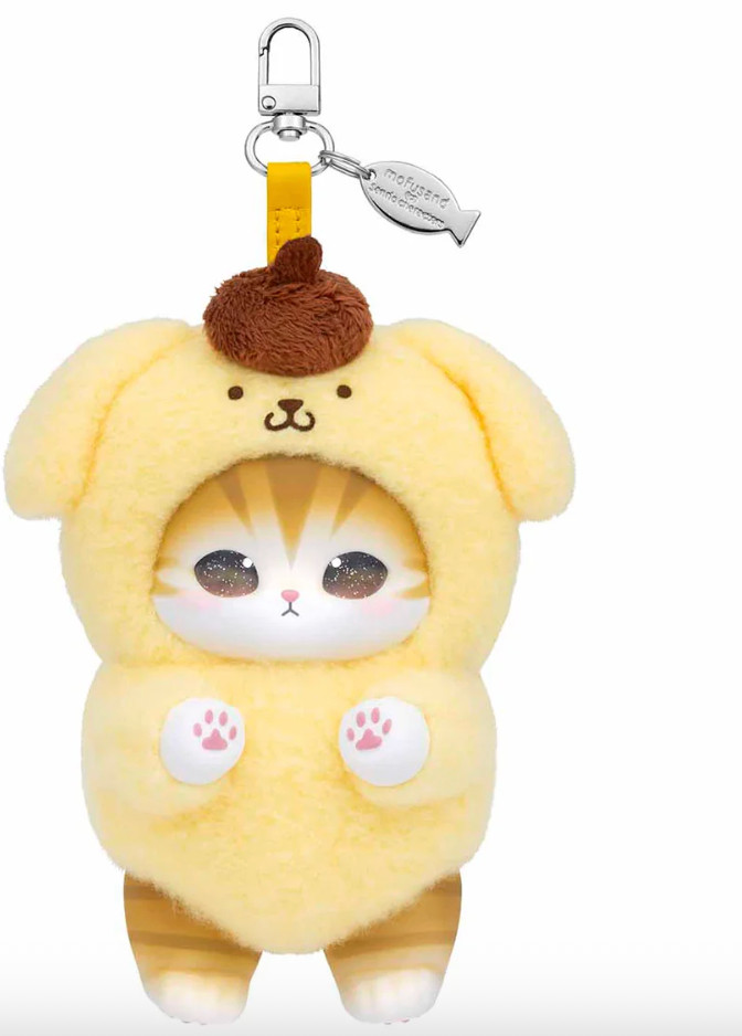 Mofusand Sanrio Characters Hello Kitty Mascot Plush Kiramekko - Pompompurin 