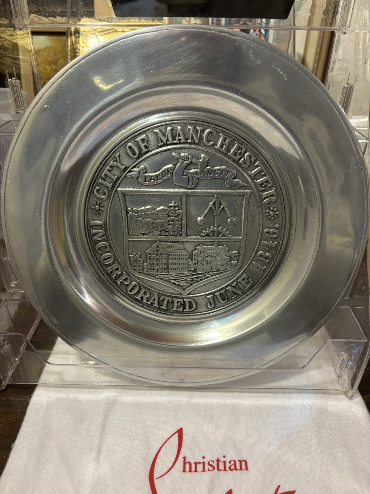 Rare .925 silver Wilton RWP Manchester NH Special Commission Silver Civic Seal 