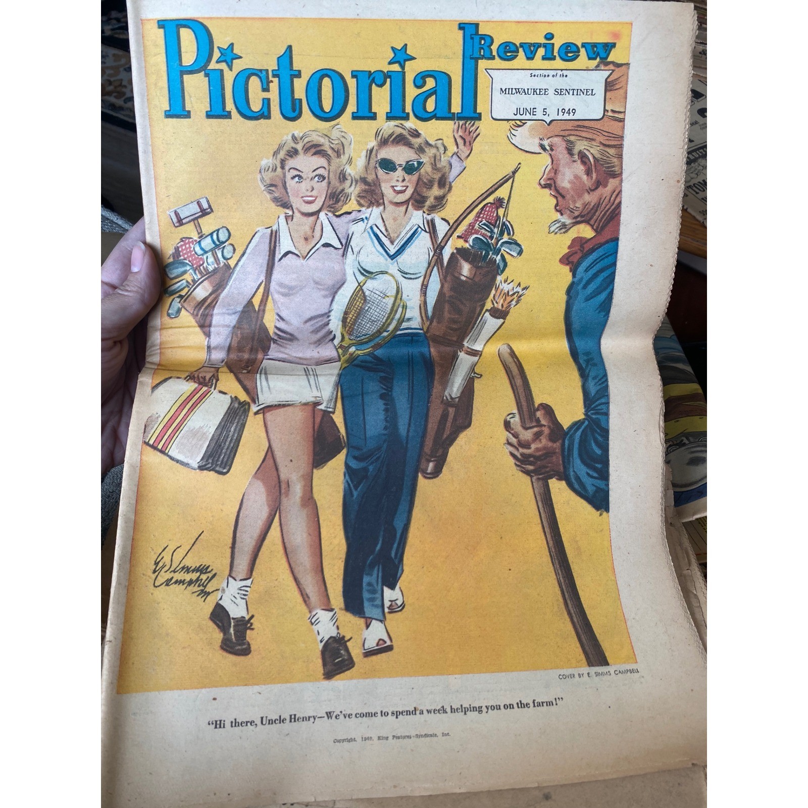 Vintage 1949 Pictorial Review Milwaukee Sentinel Abbott Costello Ad Comics Vintage 1949 Pictorial Review Milwaukee Sentinel Abbott Costello Ad Comics