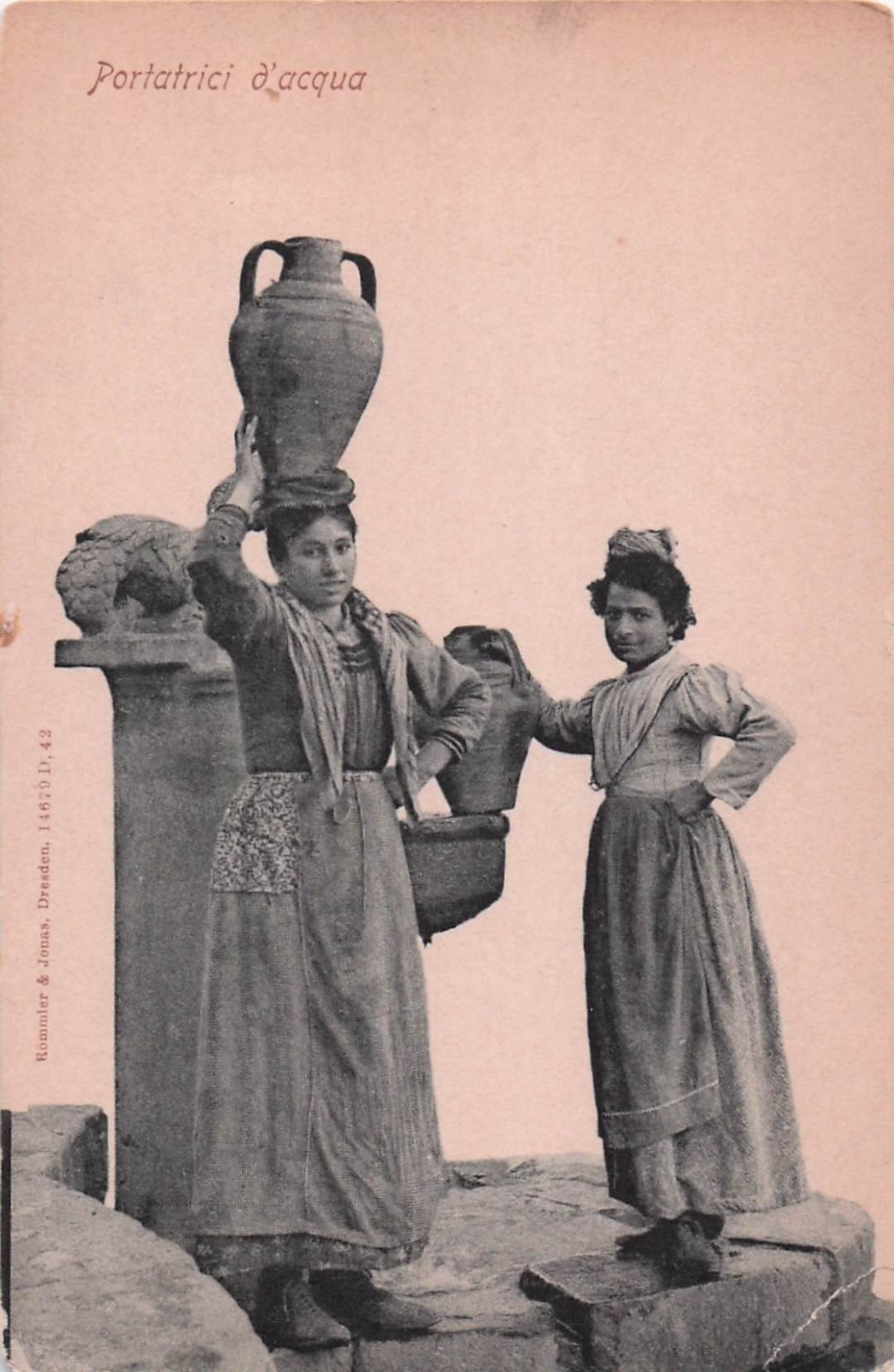 Postcard Vintage(3)ITA Head means of carrying/transporting items&goods (3-UP)883 Postcard Vintage(3)ITA Head means of carrying/transporting items&goods (3-UP)883