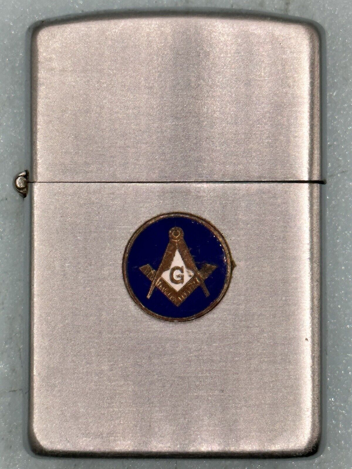 Vintage 1950-1957 Masonic Free Masons Zippo Lighter Excellent Condition