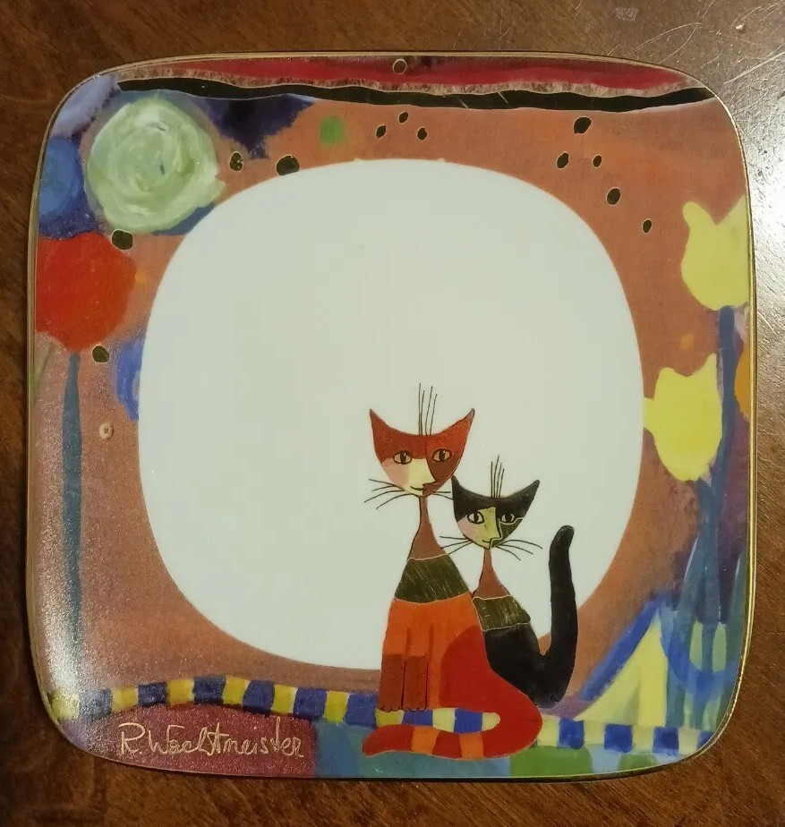 Goebel Primavera R. Wachtmeister Cat Plate 