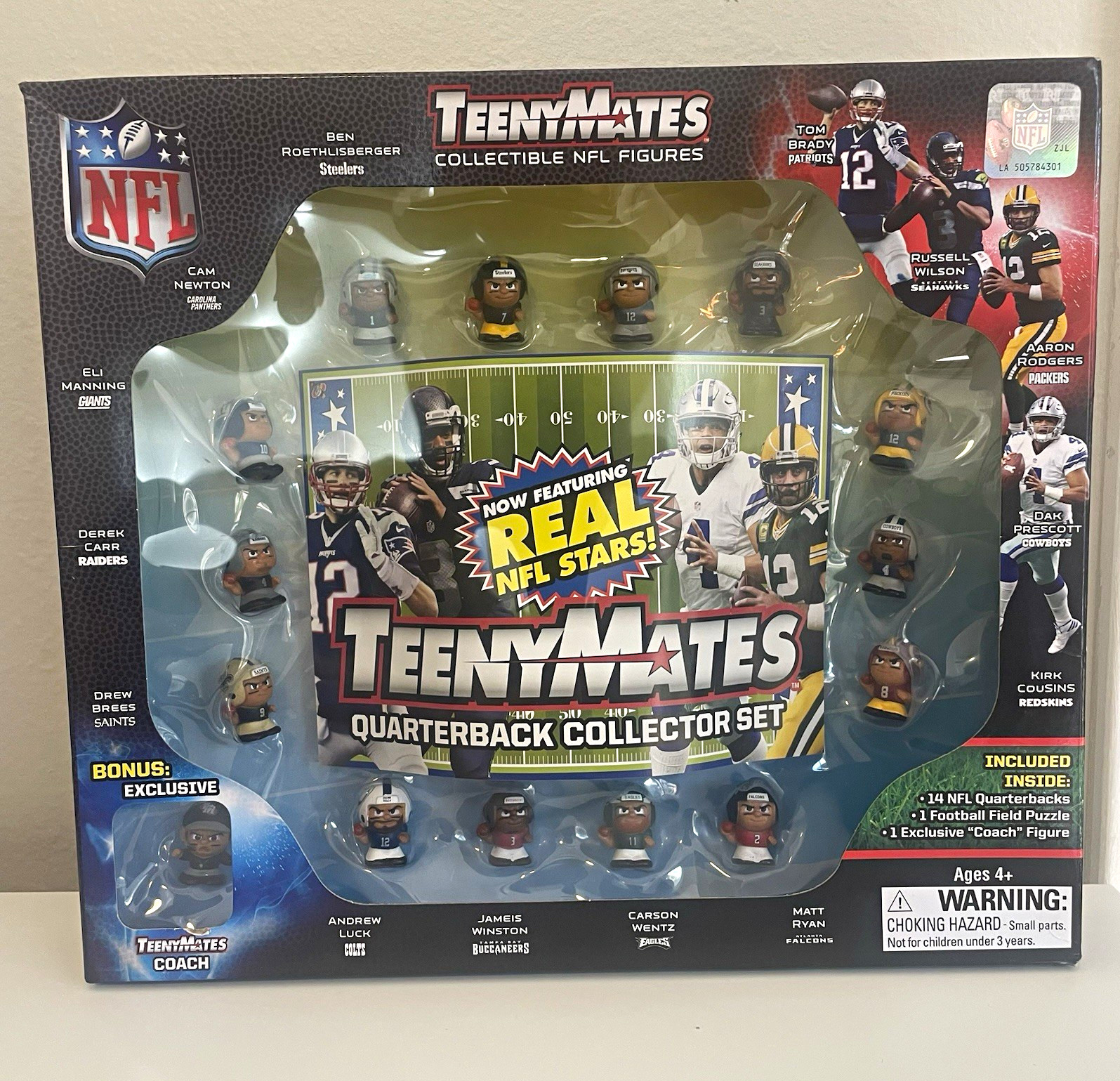 Teenymates NFL Quarterback Collector Set Exclusive Figures Puzzle 15-Pack 4+
