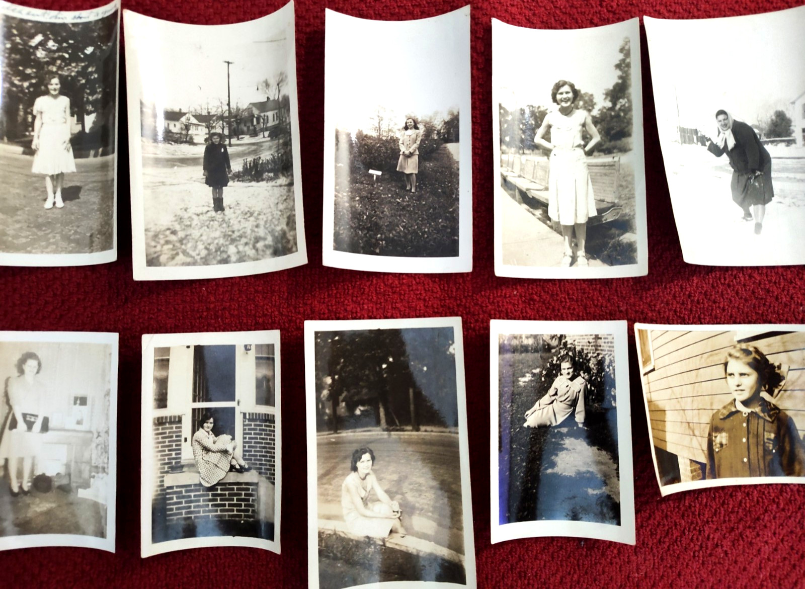 VTG 1920-1930\'s LOVELY YOUNG LADIES 20-30 Yr Old BEAUTIES Lot of 10 OH & LA
