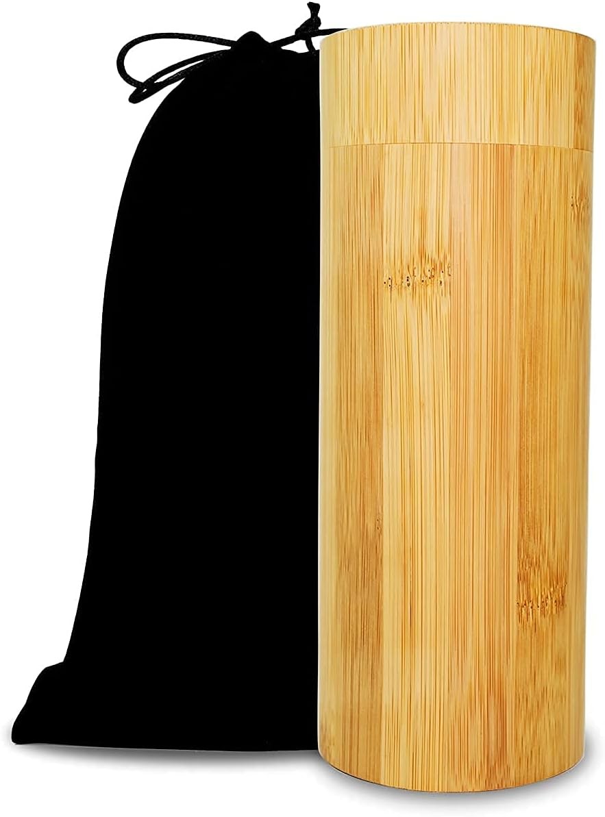 70lbs Medium Bamboo Scattering Urn Tube for Human Ashes, 9’’X3.6’’ ECO &