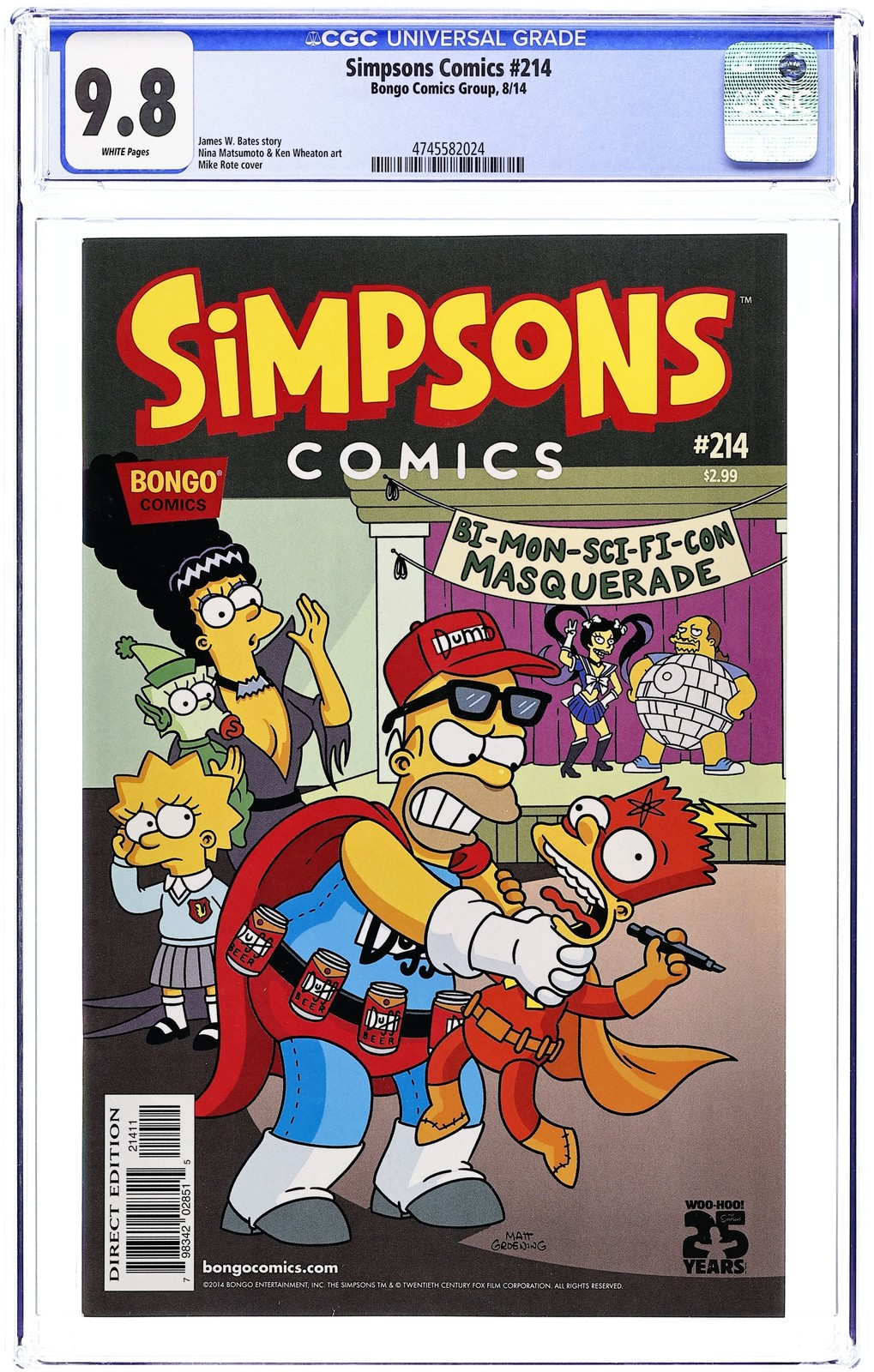 Simpsons Comics #214 CGC 9.8 2014 4745582024