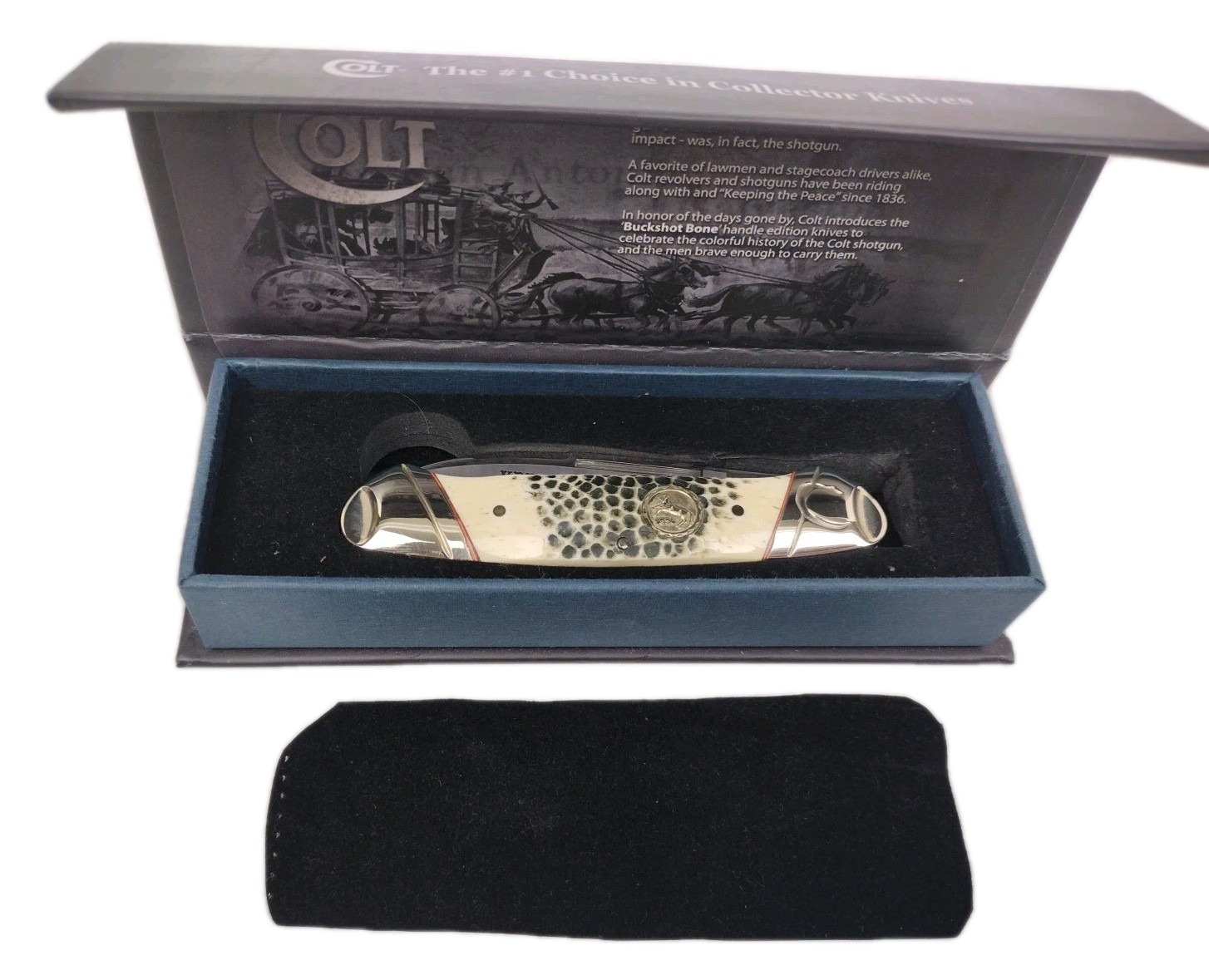 Colt Keeping The Peace CT482 2 Blade Shotgun Rifle Buckshot Bone Trapper Knife