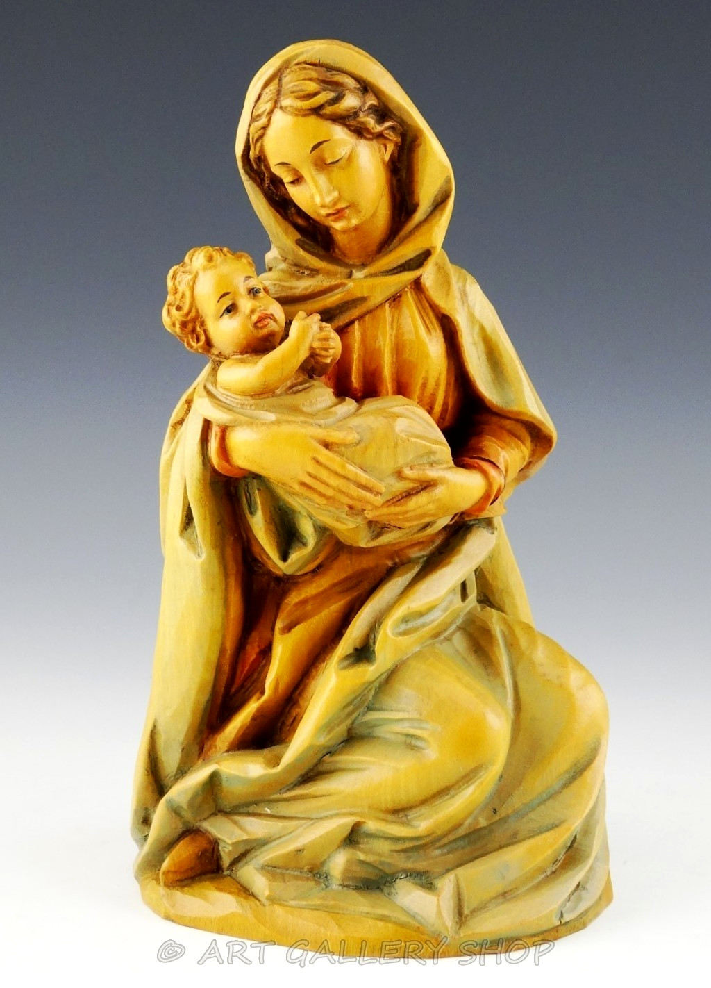 ANRI Wood Carving Figurine 8-1/4\