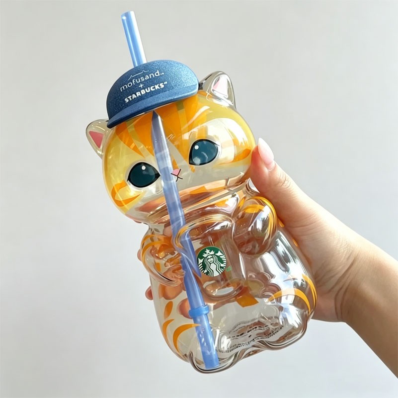 New Mofusand X Starbucks Singapore 2026 Exclusive Glass Cold Cup Limited Edition