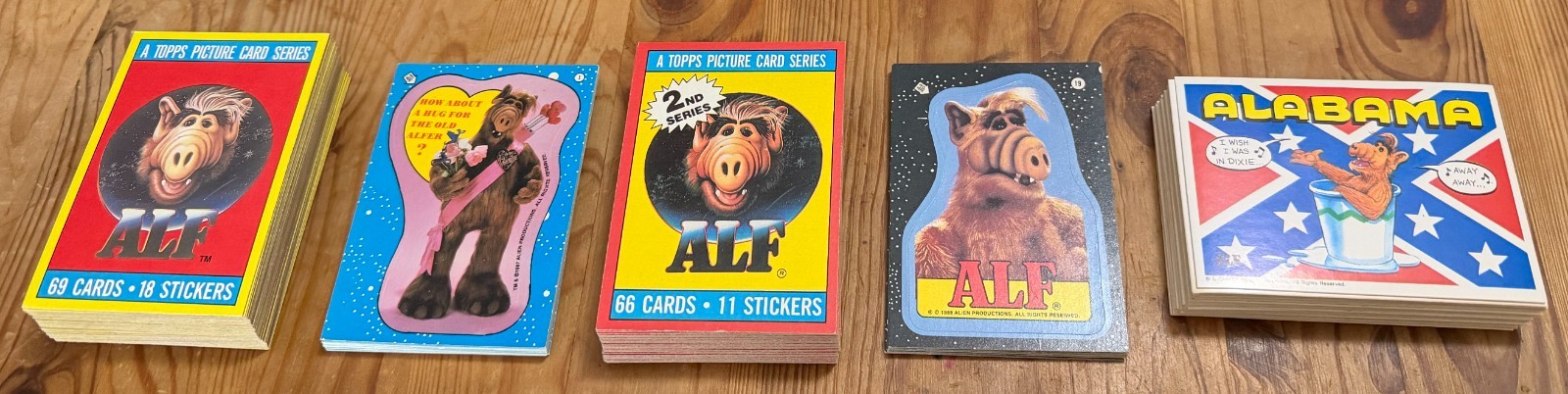 1987 Topps ALF 1 & 2 + Sticker Sets + USA States ~ 171 total cards ~ No Bouilla