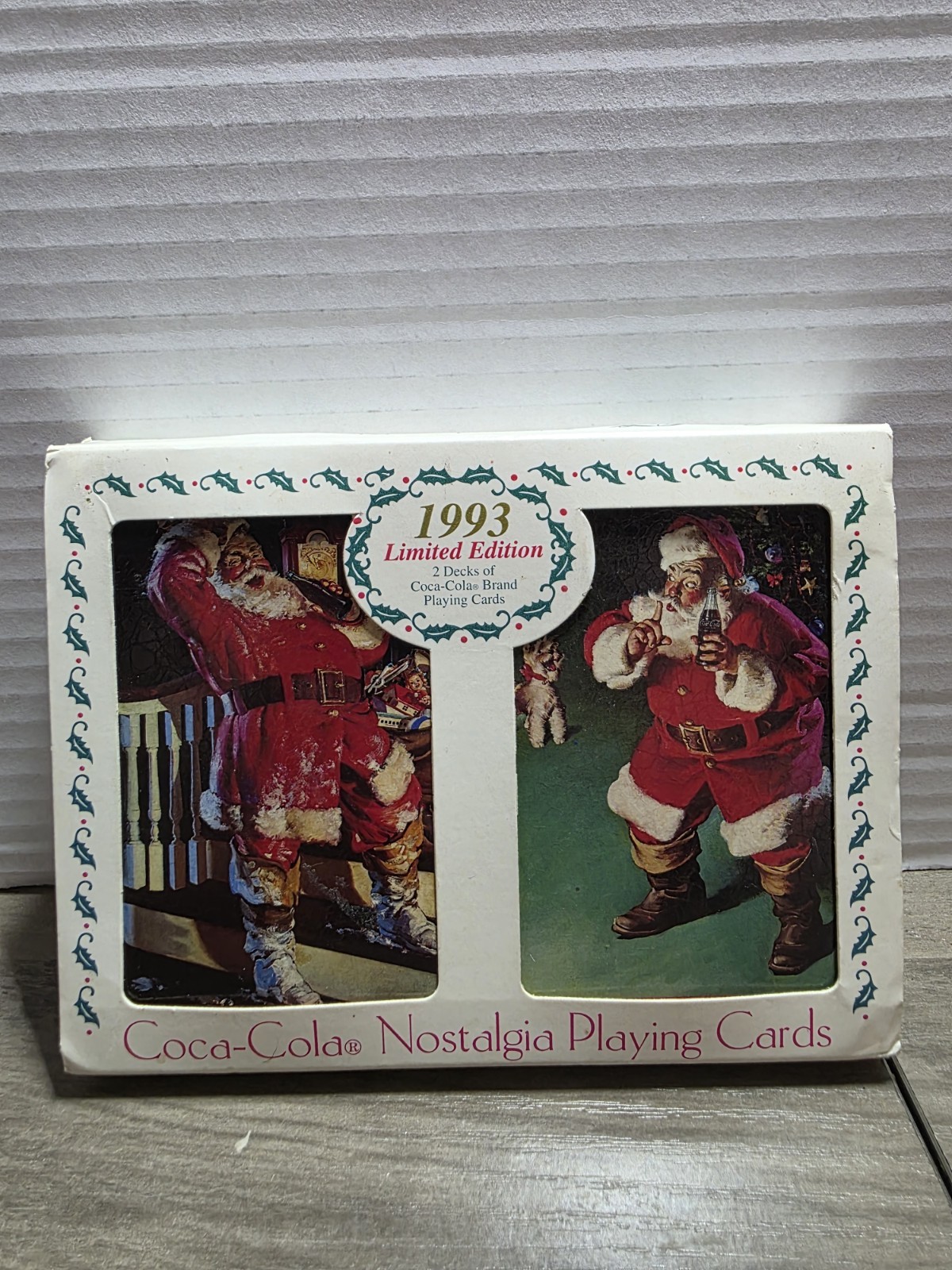 1993 Vintage Coca Cola Playing Cards Limited Edition Santa 2 Deck NEW SEALED 1993 Vintage Coca Cola Playing Cards Limited Edition Santa 2 Deck NEW SEALED