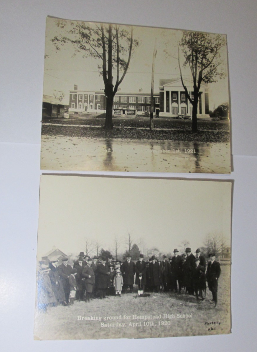 Antique Photo Hempstead New York High School 1920 Pre Build 1921 New Building Antique Photo Hempstead New York High School 1920 Pre Build 1921 New Building