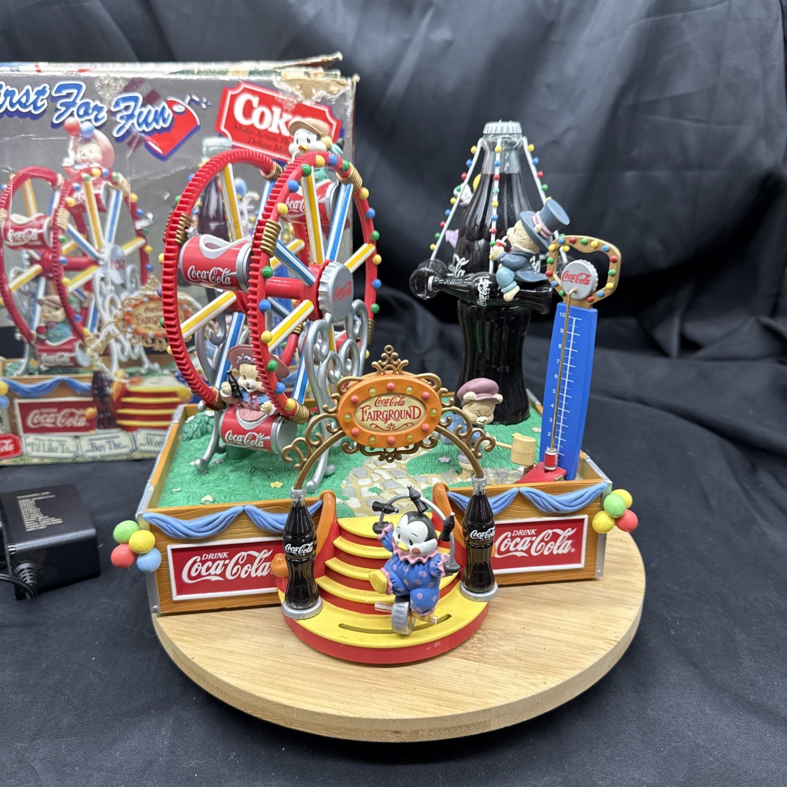 1994 Enesco Coca Cola A Thirst For Fun Musical Fairground Works