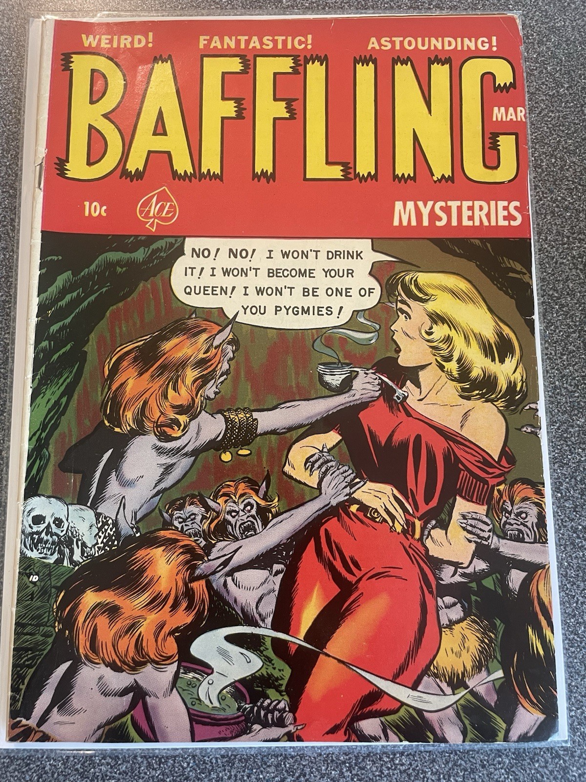 BAFFLING MYSTERIES #14 Golden Age Ace Classic Cover PCH Pre Code Horror BAFFLING MYSTERIES #14 Golden Age Ace Classic Cover PCH Pre Code Horror