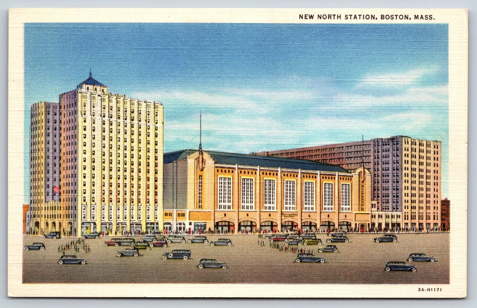 Vintage Postcard North Station Boston Massachusetts