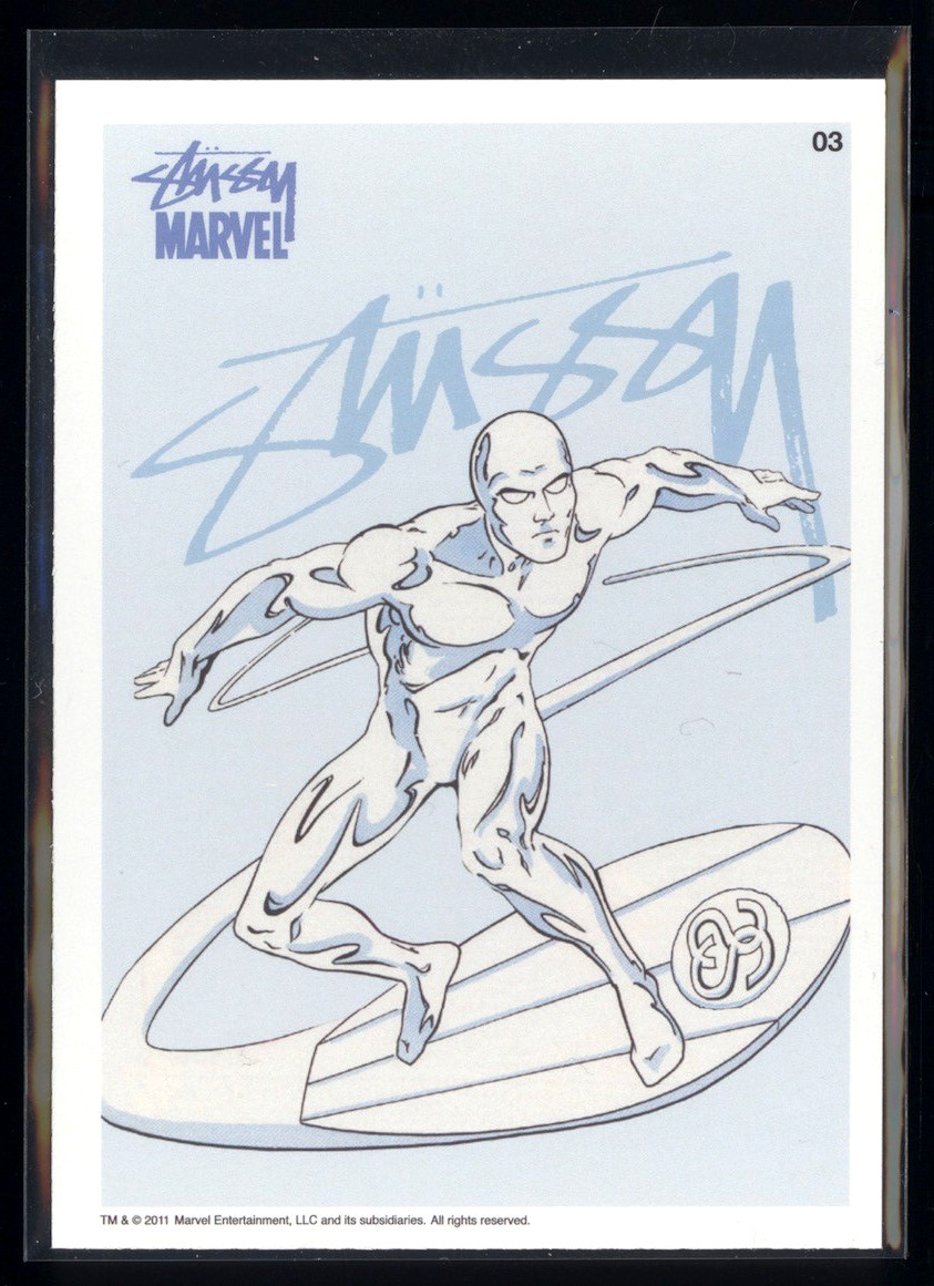 2011 Marvel Stussy Series 1 SILVER SURFER Rare Streetwear Promo Avengers Nm-Mt