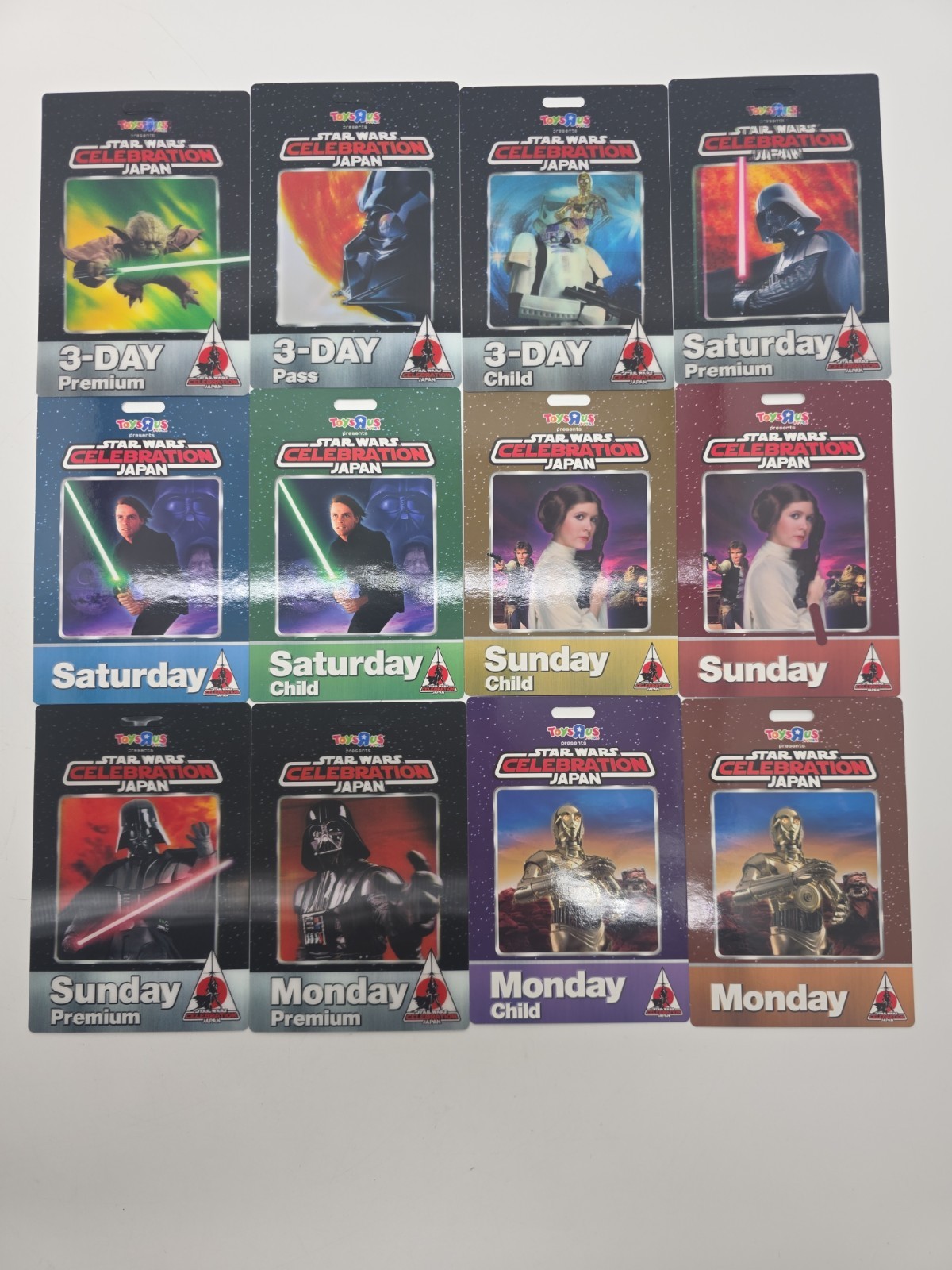12 Rare Star Wars Celebration Japan All Pass Passes Brand New 12 Rare Star Wars Celebration Japan All Pass Passes Brand New