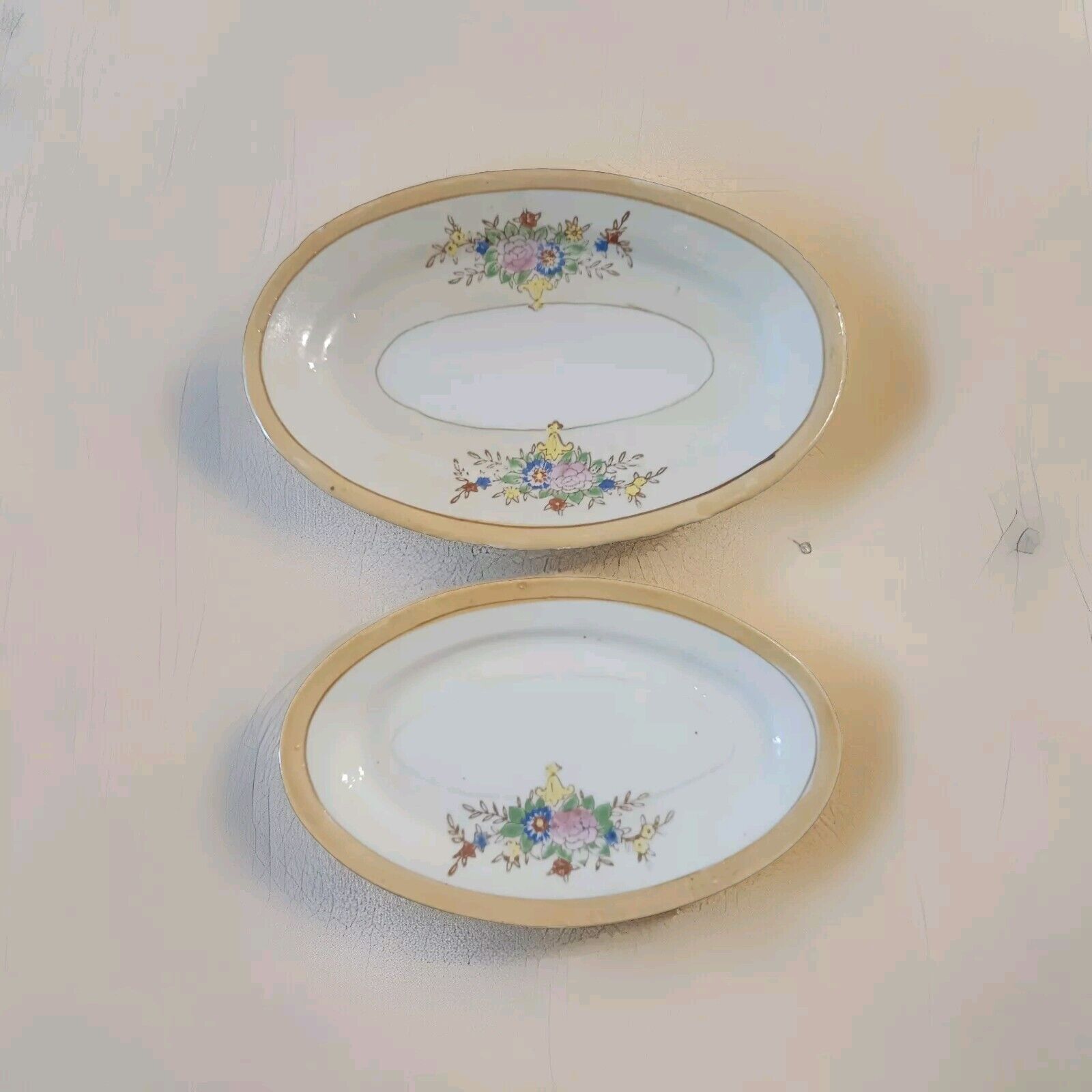 Vintage Hand Painted Dish Set