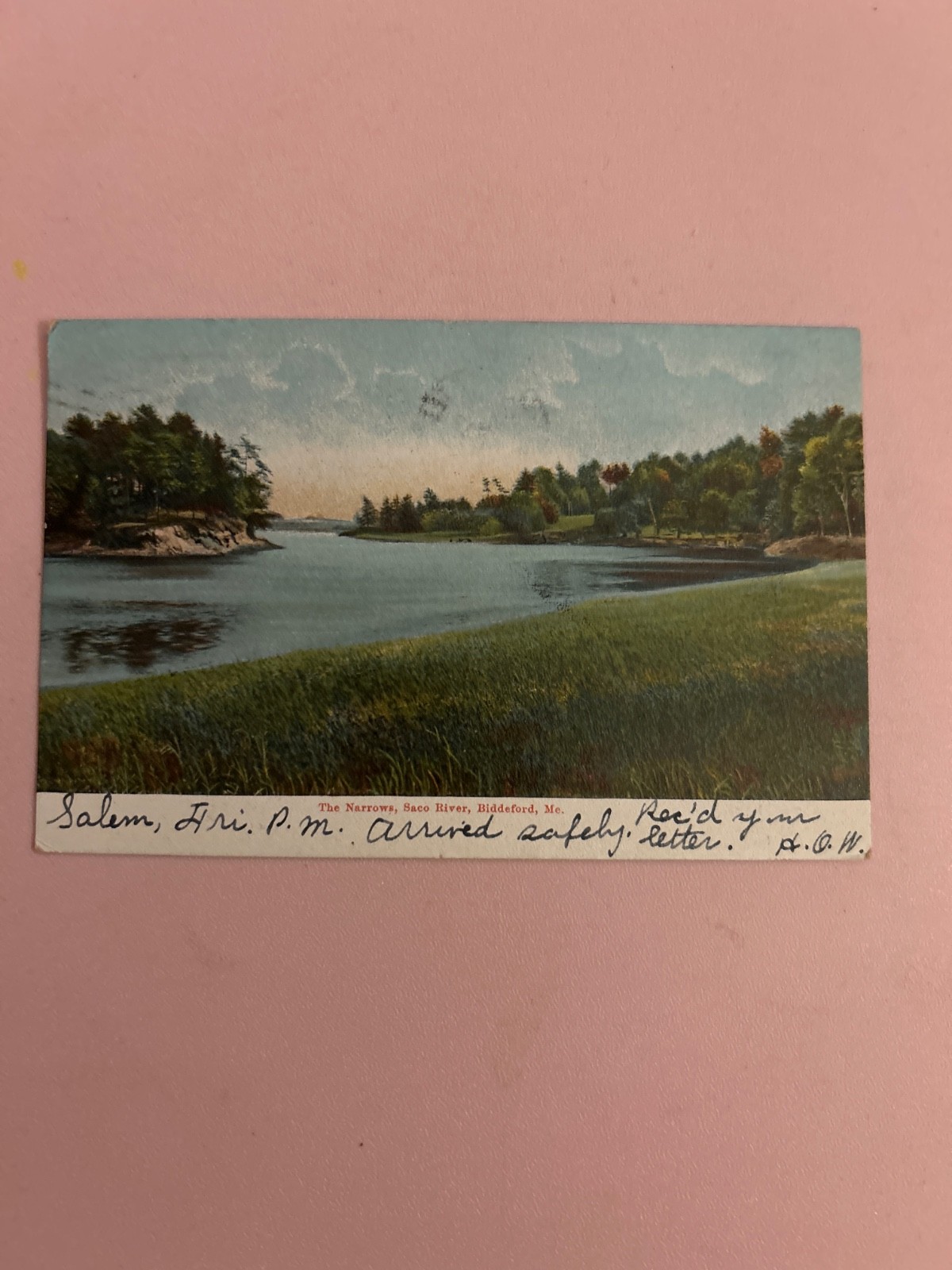 1905 the narrows, Saco River, Biddeford Maine