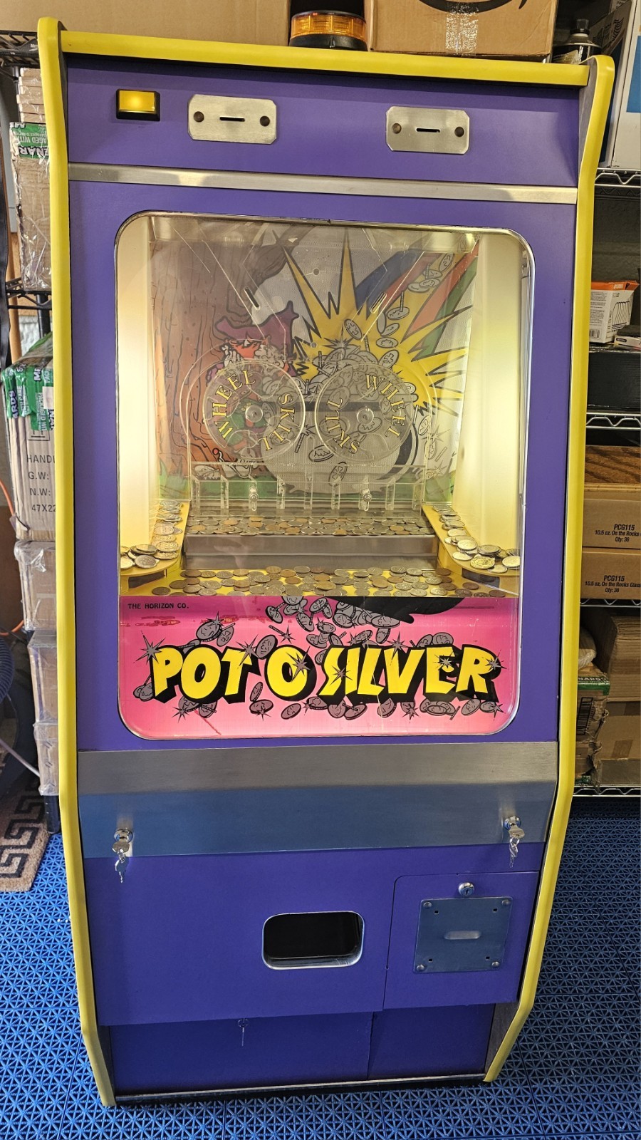 Pot O Silver Coin Pusher/Arcade Game