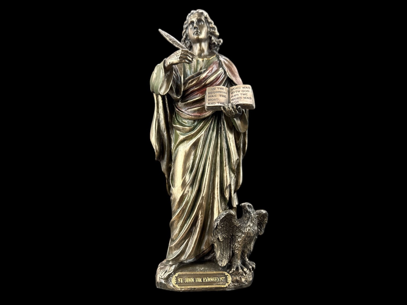 SCULPTURE - FIGURINE OF SAINT JOHN THE APOSTLE - VERONESE (WU76174A4)