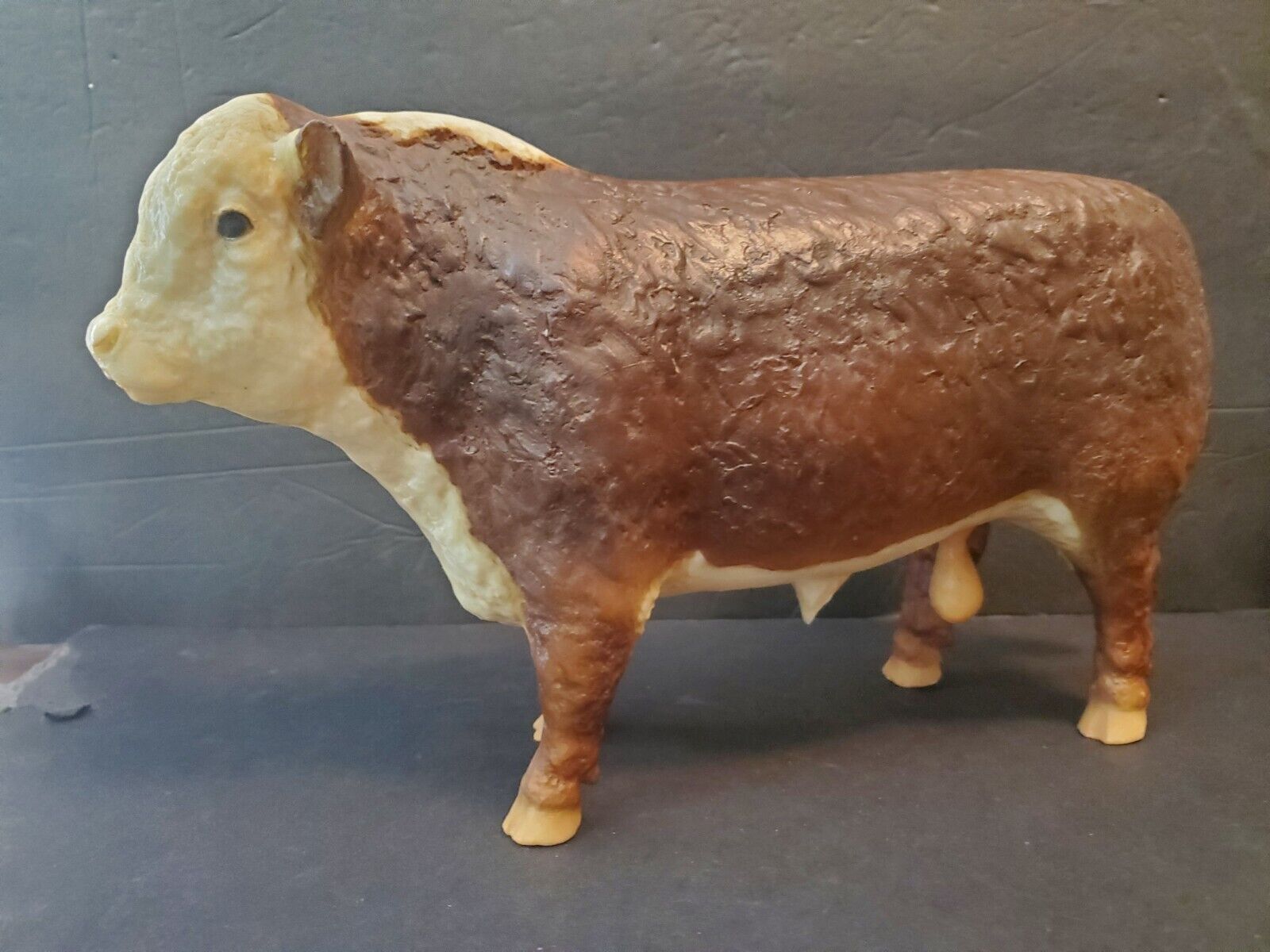 Vintage BREYER Traditional #74 Polled Hereford Bull Farm Animal Cow/Cattle