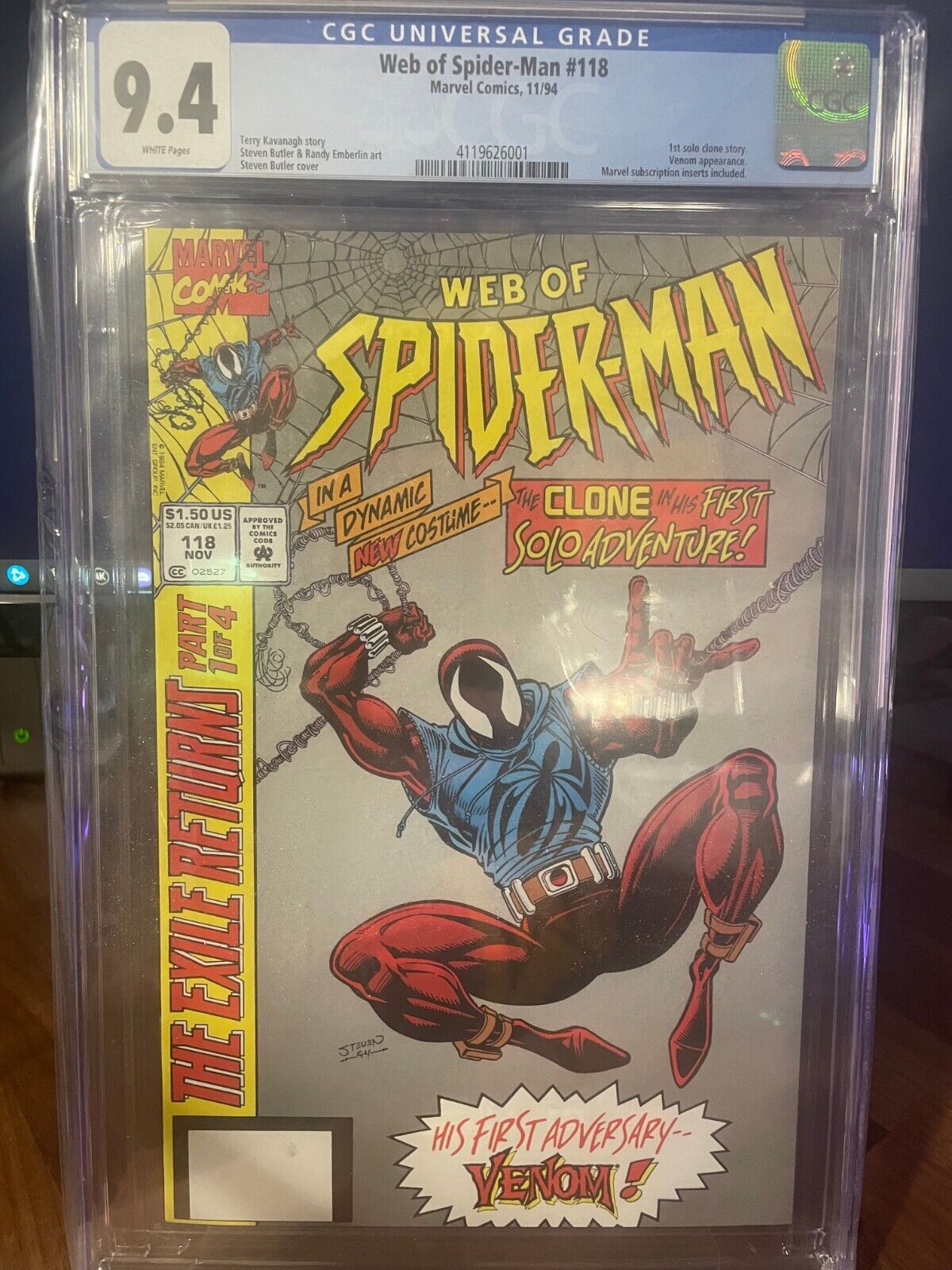 Marvel Comics Web Of Spider-Man #118 CGC 9.4 Second Print Amazing Key