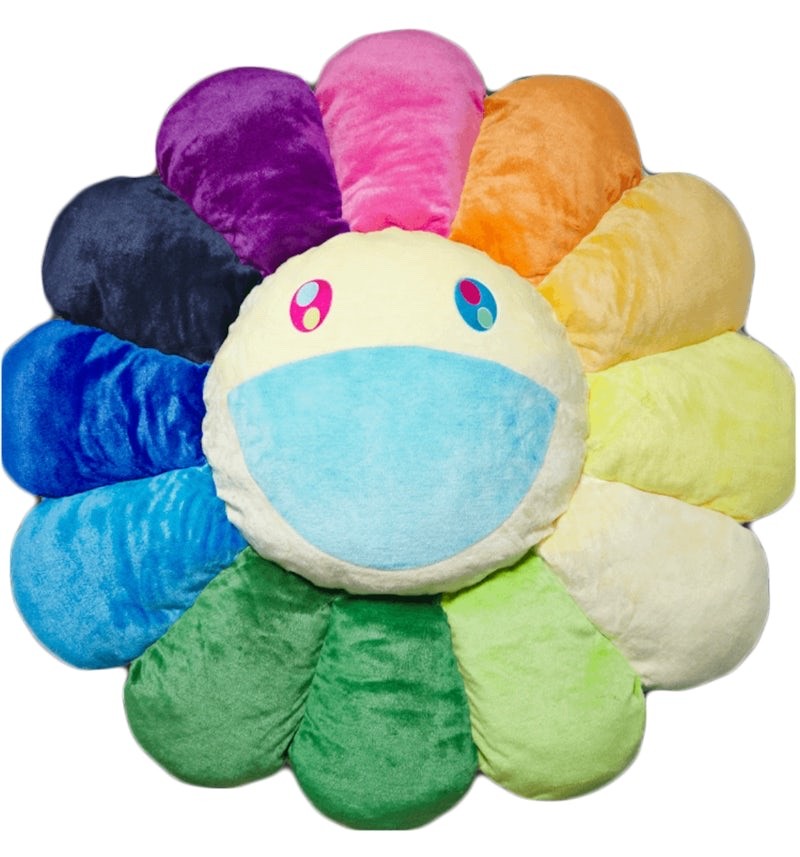 Takashi Murakami Flower Plush 60CM Rainbow/White Takashi Murakami Flower Plush 60CM Rainbow/White