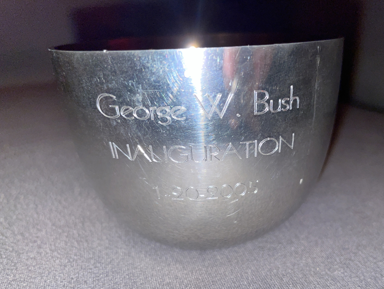 George W. Bush 2nd Inauguration 1-20-2005 Commemorative Kirk Stieff Pewter
