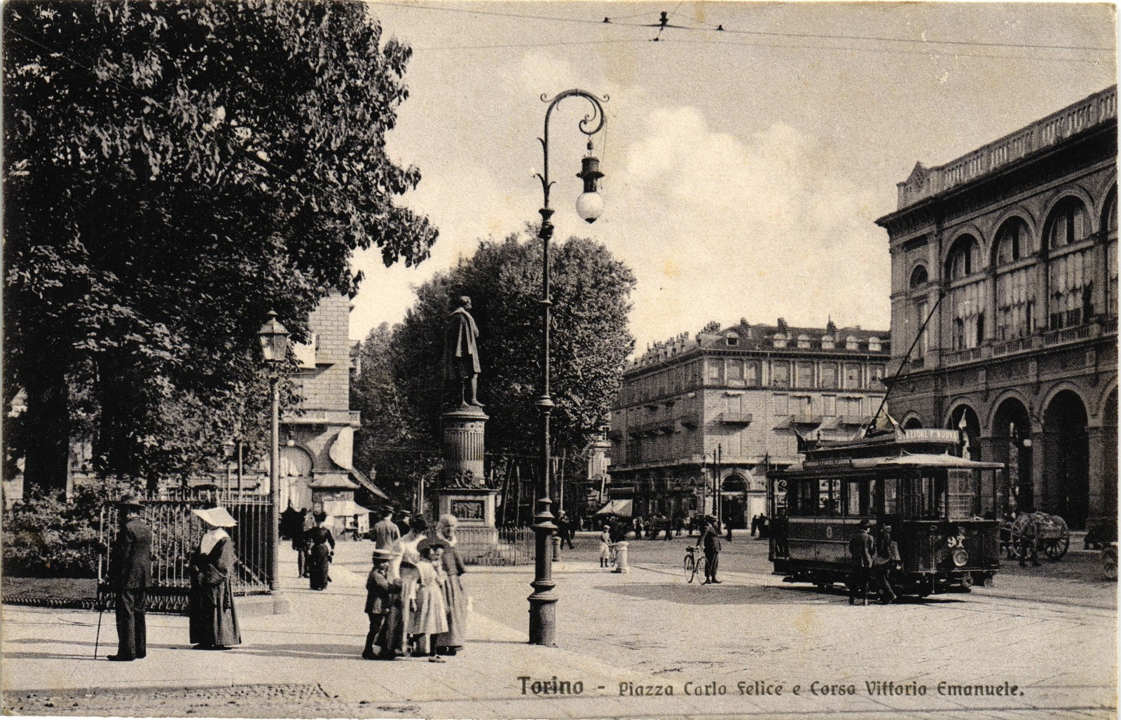 TURIN CITY - Tram - Corso Vittorio Emanuele II and Station - VG - DT121