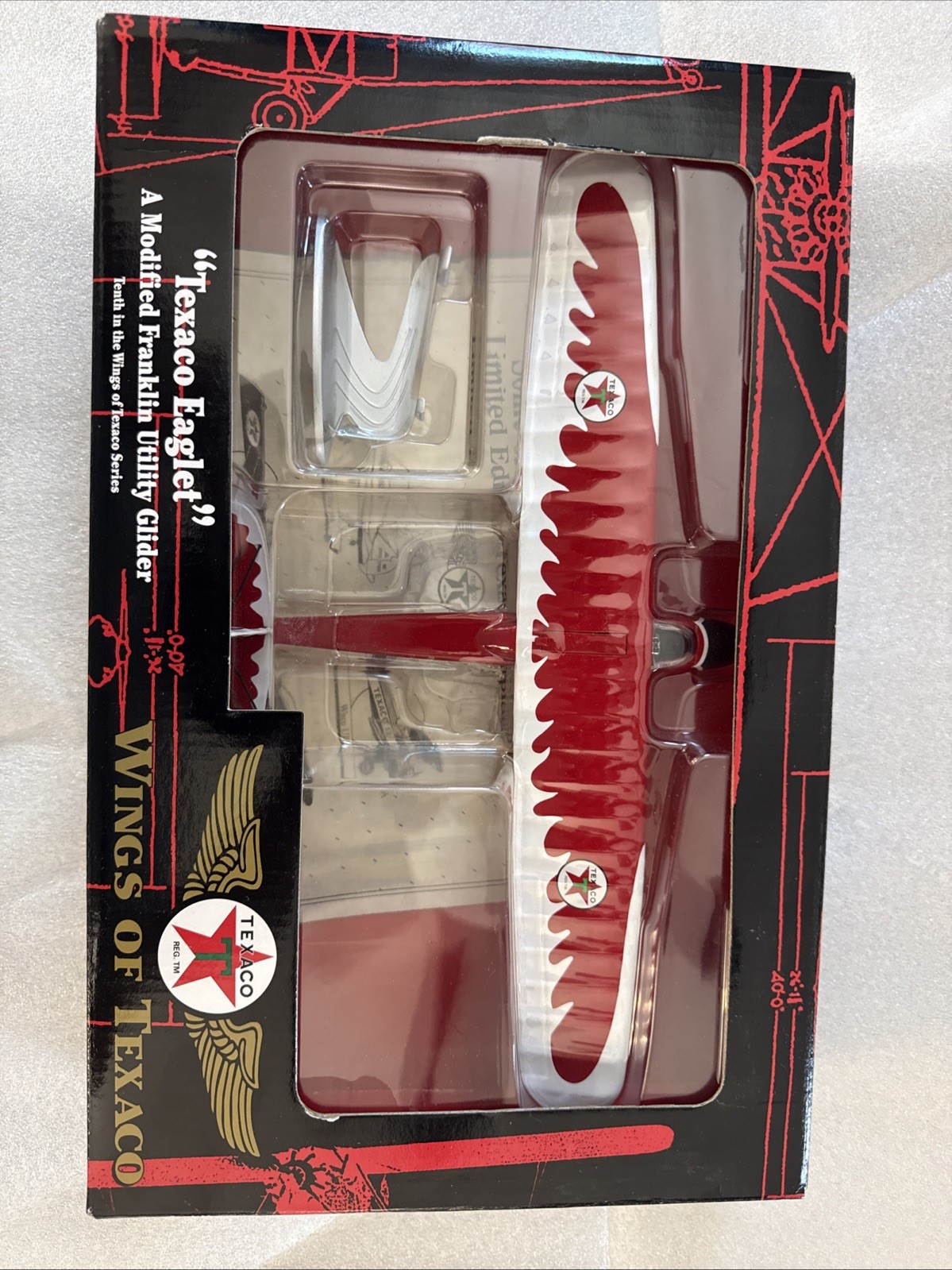 ERTL Wings Of Texaco Eaglet Modified Franklin Glider Die Cast Coin Bank 
