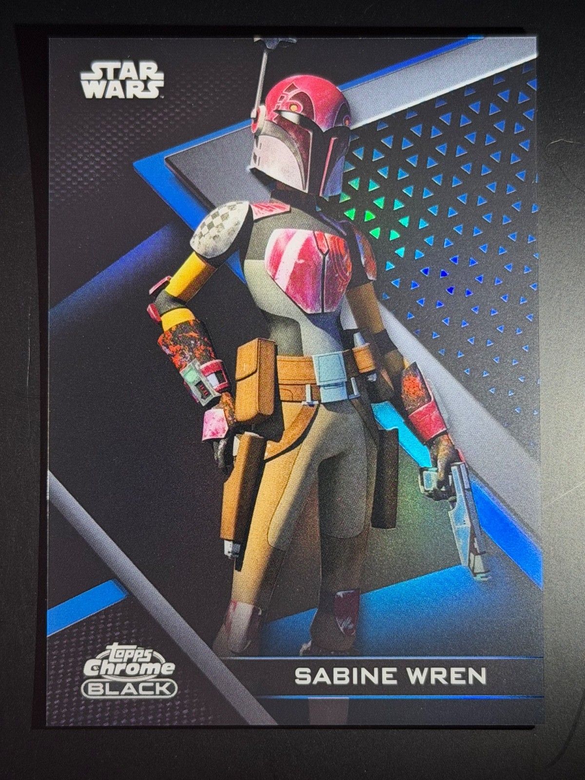 2022 Topps Star Wars Chrome Black - Sabine Wren Blue /75