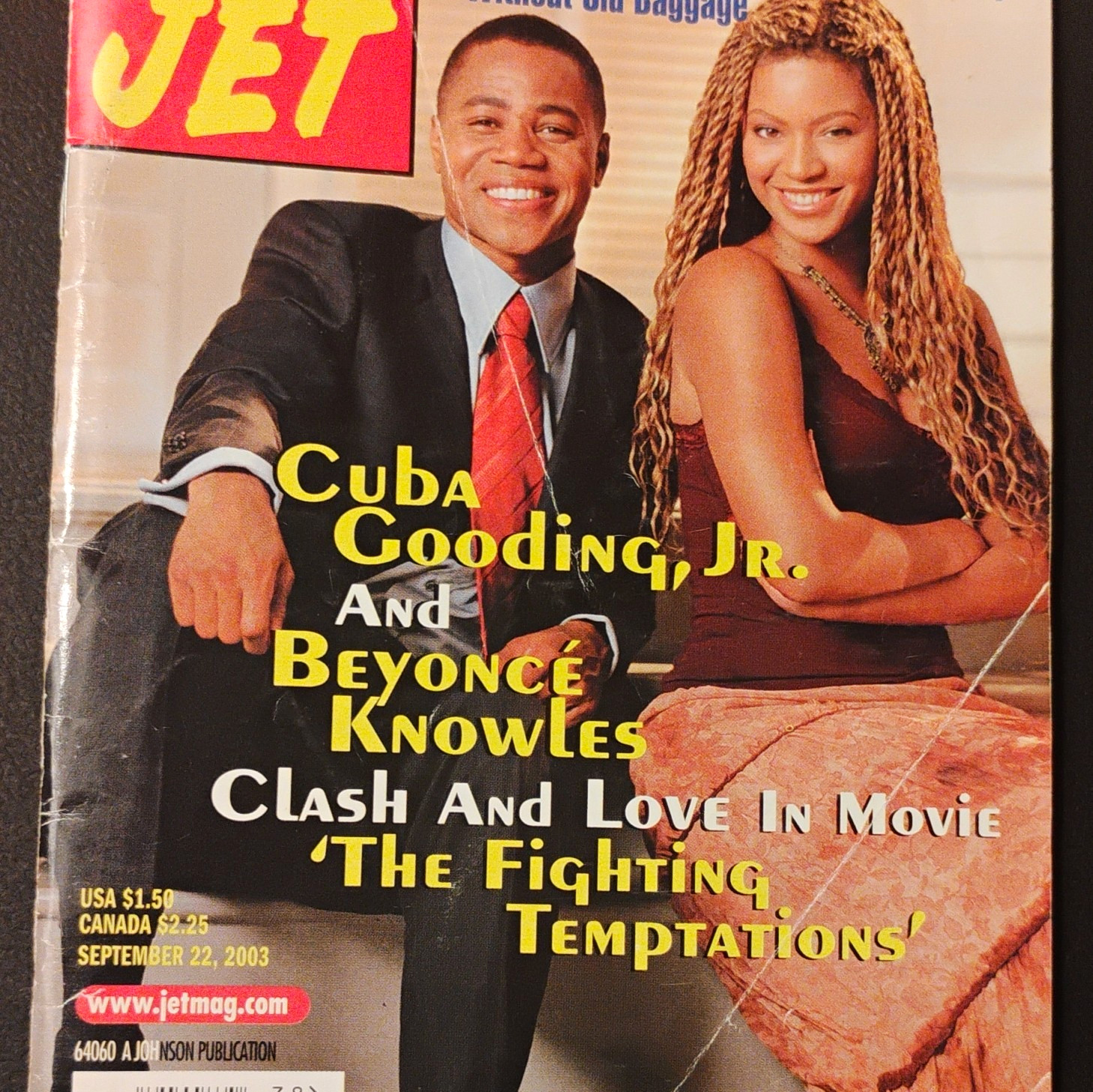 JET Magazine Sep 22 2003 Cuba Gooding Jr. & Beyoncé Knowles Cover
