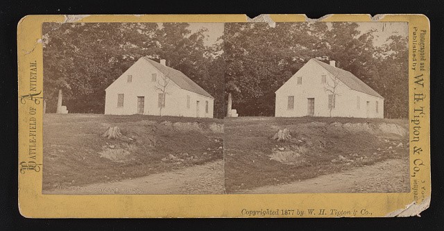 Photo:Gettysburg PA 1877 Old Dunkard Church W H Tipton stereoview