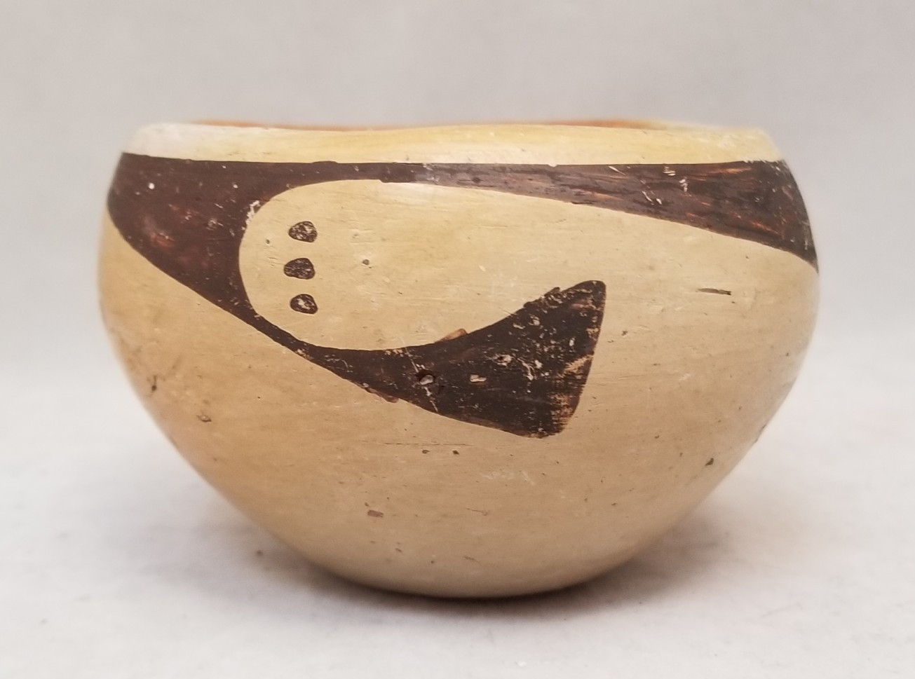 RARE Vintage Hopi Pottery by Mystery artist. 3 3/4