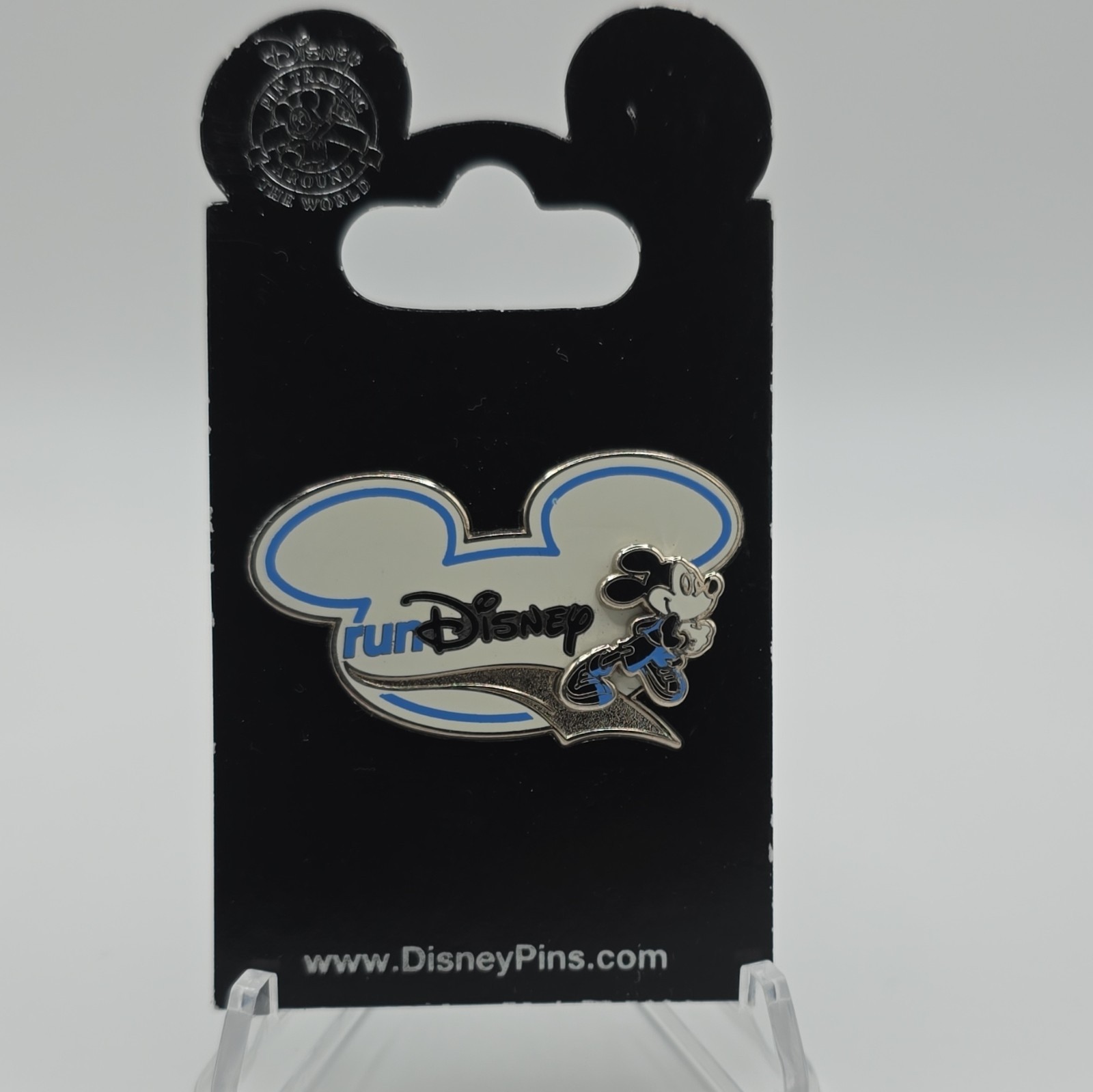 Disney Parks WDW RunDisney Mickey Mouse Ear Hat Blue Single Pin Authentic