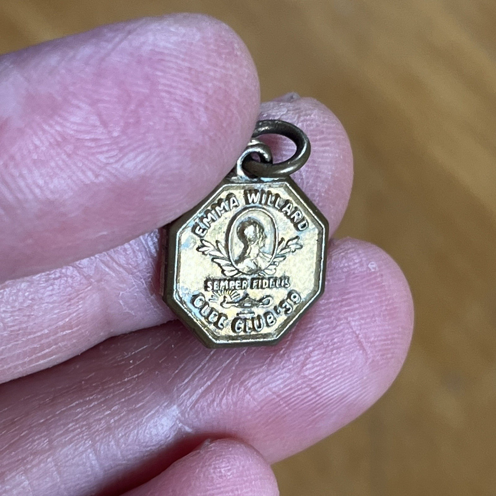Vintage Emma Willard School Glee Club 1939 Charm Medal