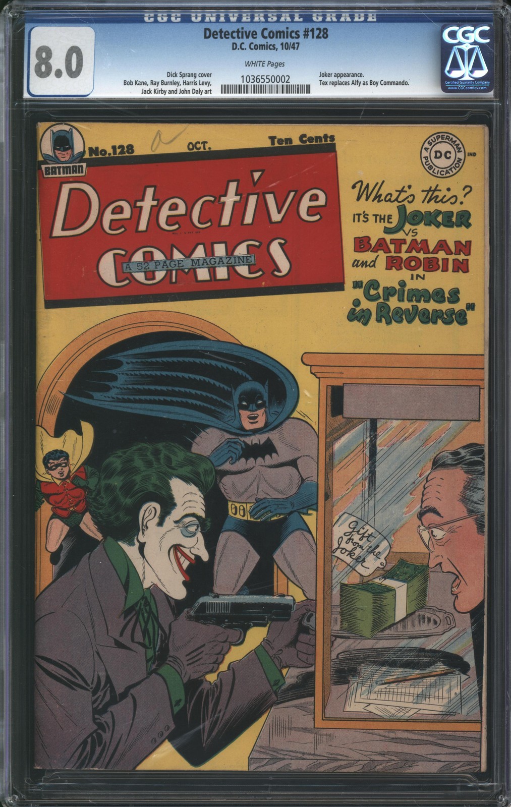 Detective Comics (1937) #128 CGC 8.0 VF