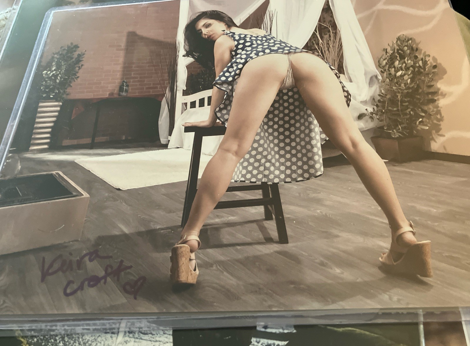 Keira Croft Super Sexy Hot Adult Model Signed 8x10 Photo COA