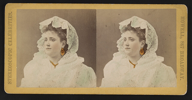 Portrait of Josie Mansfield, facing left c1900 Old Photo