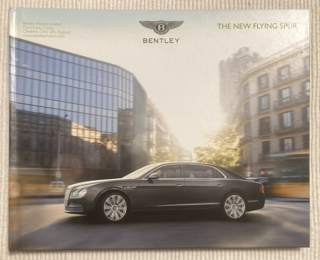 2013 BENTLEY New Flying Spur promotional book, accessories catalog, color photos