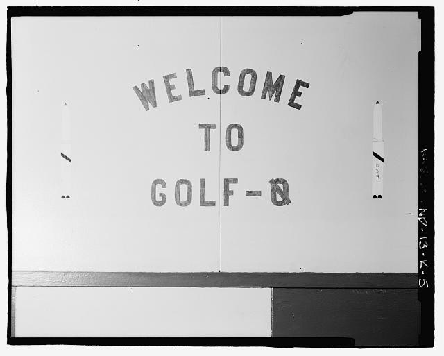 Grand Forks North Dakota 1960s Missile Alert Facility Golf-Zero Welcome Sign