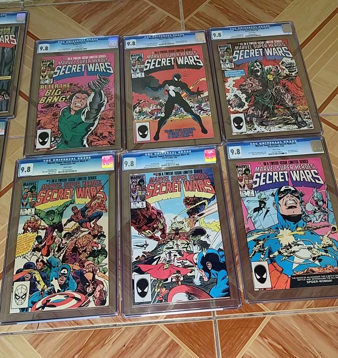Secret Wars Complete Set + #1 Error Signed by Mike Zeck – Rare Collector’s Bundl