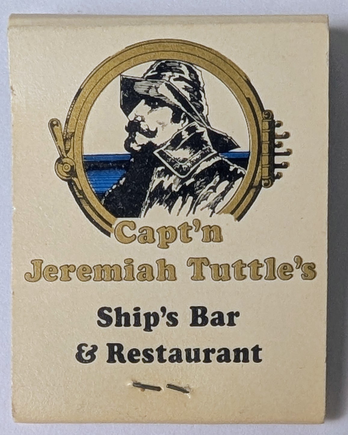 Vintage Capt\'n Jeremiah Tuttle\'s Ship\'s Bar Restaurant Matchbook Kansas City