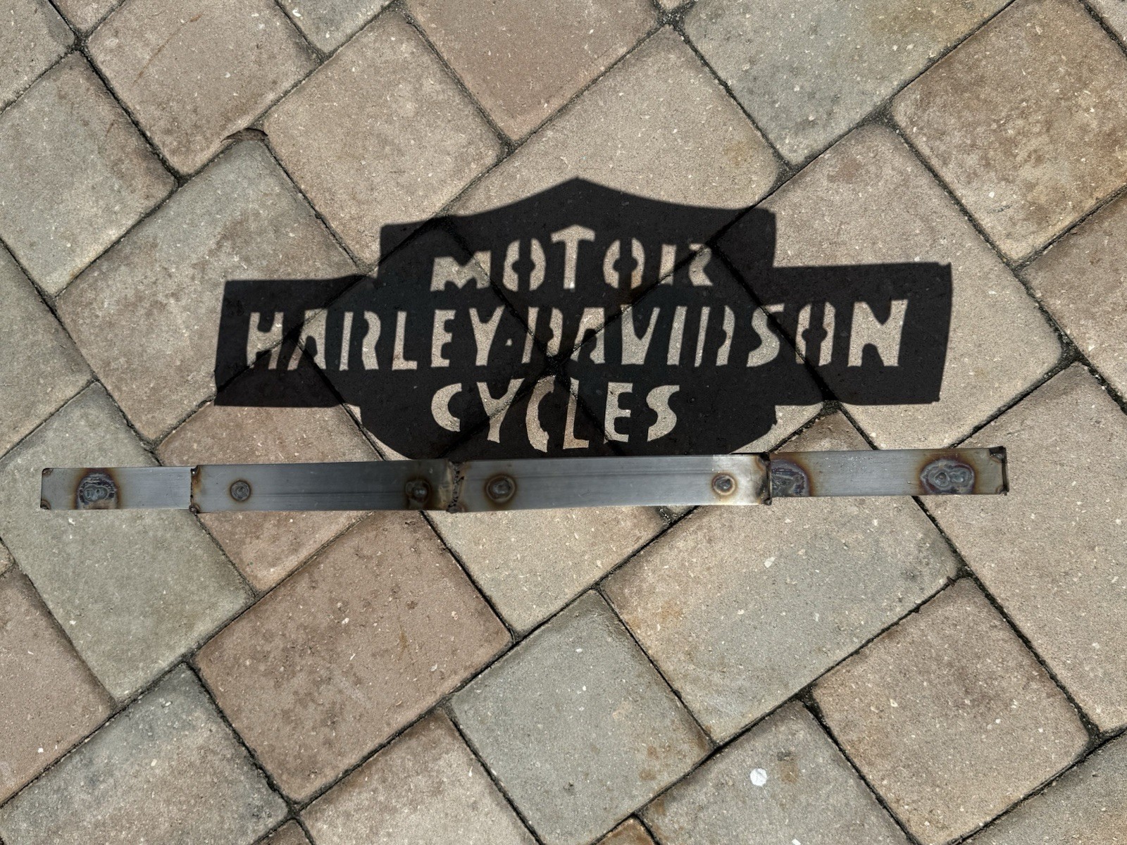 Harley-Davidson Motorcycles Bar & Shield Cutout Vintage Metal Sign